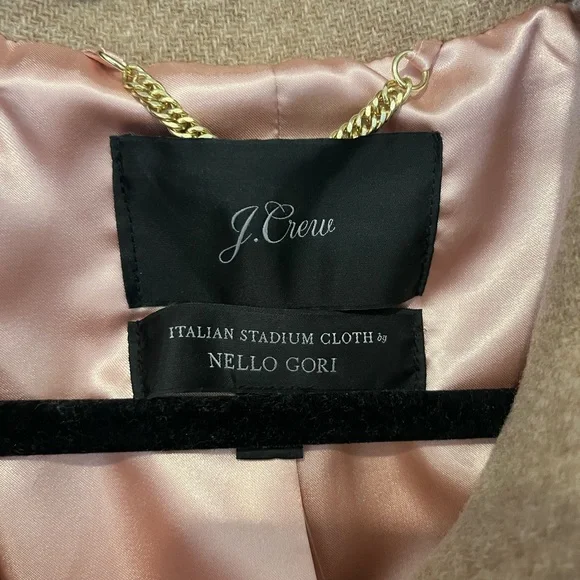 Women’s TAN wool coat NWT - size 24 - J.Crew - Picture 10 of 11